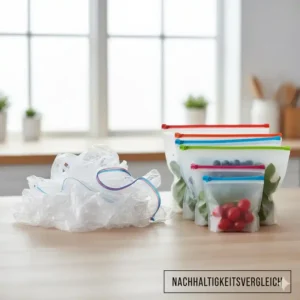 Nachhaltigkeitsaspekte im silikon lebensmittelbeutel test als Alternative zu Einwegplastik.