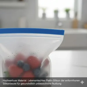 Hochwertiges, lebensmittelechtes Platin-Silikon: Das Material hinter der silikonbeutel empfehlung 2026.
