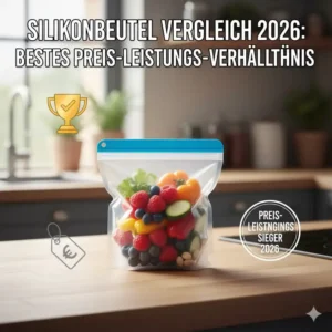 Ein Silikonbeutel, der als Preis-Leistungs-Sieger im Silikonbeutel Vergleich 2026 ausgezeichnet wird.