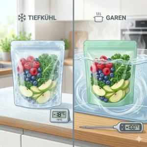Hitzebeständige wiederverwendbare silikonbeutel 2026 zum Einfrieren und Kochen.