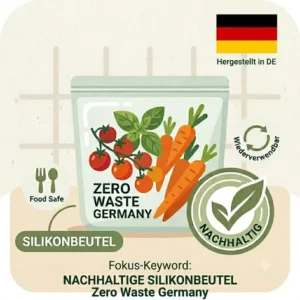 Ein Zero Waste Vergleich zwischen langlebigen Einwegplastik-Alternativen und wiederverwendbaren „nachhaltige silikonbeutel“.