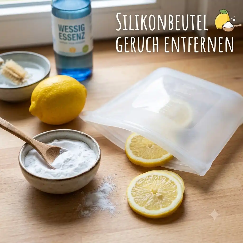 How to silikonbeutel geruch entfernen using baking soda and lemon