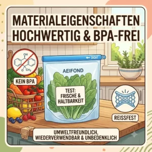 Eco-friendly material quality and flexibility demonstration in this aeifond silikonbeutel test illustration