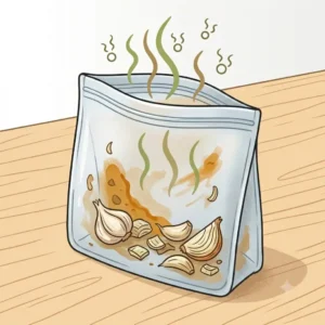 Food residues causing smell issue when you try to silikonbeutel geruch entfernen