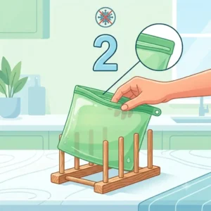 3. Using a drying rack for air circulation to silikonbeutel schimmel vermeiden.