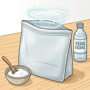Using baking soda solution to silikonbeutel geruch entfernen