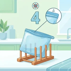 5. Using a vinegar solution as a natural way to silikonbeutel schimmel vermeiden.