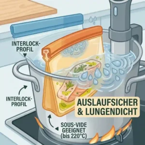 A material safety badge and icon emphasizing the non-toxic, platinum-grade, BPA-free composition of a premium stasher silikonbeutel alternative.