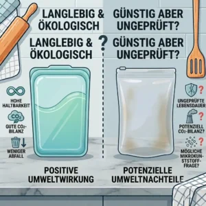 An environmental impact assessment comparing the longevity of stasher vs no name silikonbeutel.